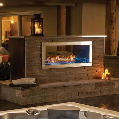 Napoleon Galaxy 51" See Through Outdoor Linear Vent Free Gas Fireplace 55,000 BTU