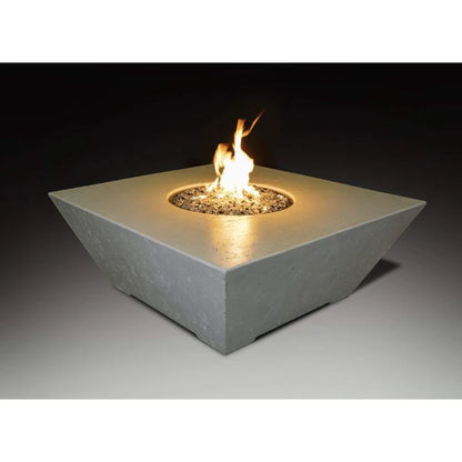 Athena Olympus 48" Square Concrete Gas Fire Pit Table 65,000 BTU