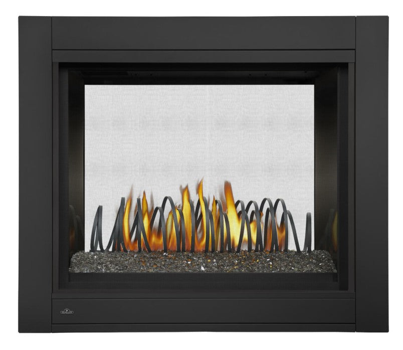 Napoleon Ascent 45" Multi-View Direct Vent See-Thru Gas Fireplace with Glass Ember Bed 30,000 BTU