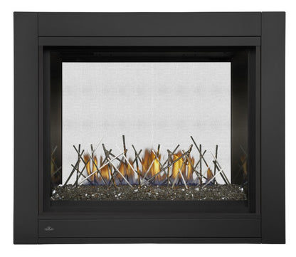 Napoleon Ascent 45" Multi-View Direct Vent See-Thru Gas Fireplace with Glass Ember Bed 30,000 BTU