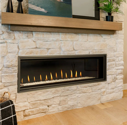 Montigo DelRay 60" Full Load Single-Sided Direct Vent Linear Gas Fireplace 28,000 BTU