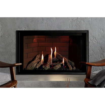 Montigo DelRay 34" Basic Single Sided Direct Vent Square Gas Fireplace 15,000 BTU