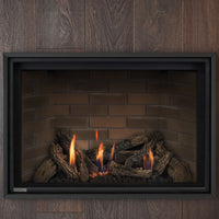 Montigo DelRay 46" Basic Single Sided Direct Vent Square Gas Fireplace 40,000 BTU