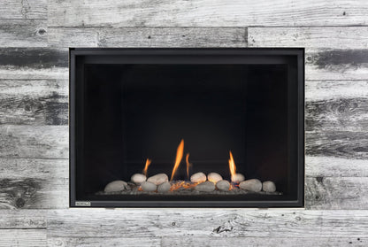 Montigo DelRay 46" Full Load Single-Sided Direct Vent Square Gas Fireplace 40,000 BTU