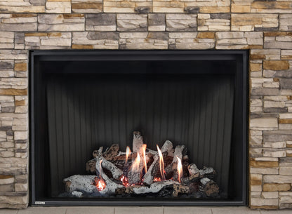 Montigo DelRay 42" Basic Single Sided Direct Vent Square Gas Fireplace 32,500 BTU