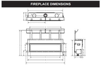 Empire Boulevard 72" Direct Vent Linear Fireplace 52,500 BTU
