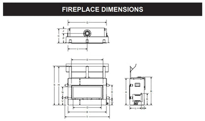 Empire Boulevard 36" Direct Vent Linear Fireplace 29,000 BTU