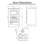 Buck Stove Homesteader 27" Wood Burning Cook Stove and Baking Oven 28,900 BTU