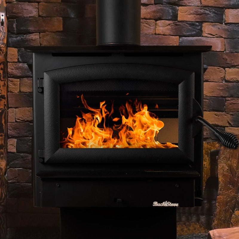 Buck Stove 22" Model 21 Non-Catalytic Wood Burning Stove with Door 28,900 BTU