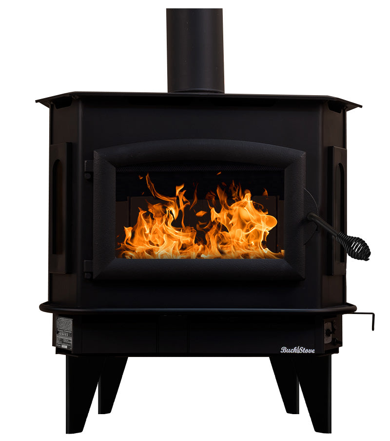 Buck Stove 30" Model 81 Non-Catalytic Wood Burning Stove with Door and Blower 59,500 BTU