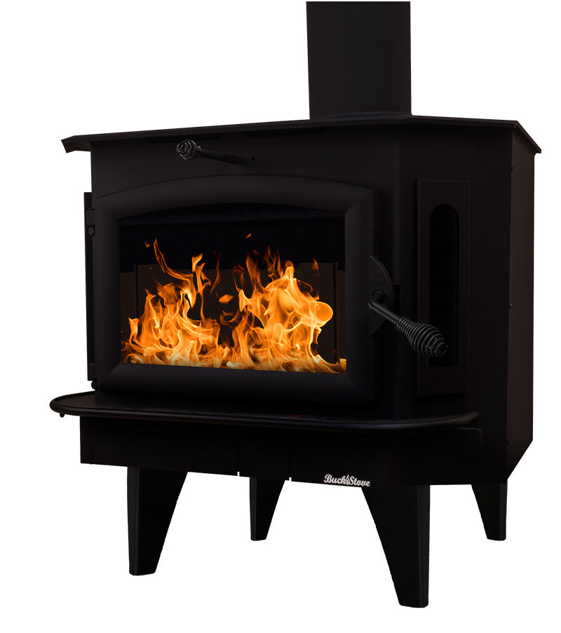 Buck Stove 34" Model 91 Catalytic Wood Stove With Door and Blower 62,745 BTU