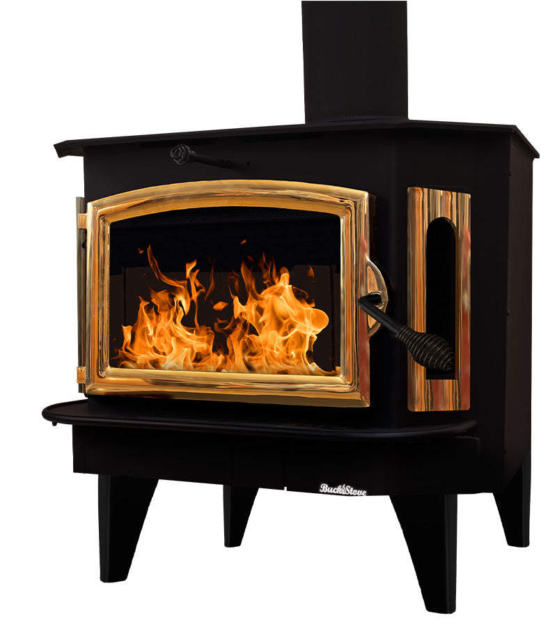 Buck Stove 34" Model 91 Catalytic Wood Stove With Door and Blower 62,745 BTU