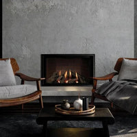 Montigo DelRay 34" Full Load Single-Sided Direct Vent Square Gas Fireplace 18,000 BTU
