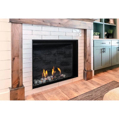 Montigo DelRay 42" Full Load Single-Sided Direct Vent Square Gas Fireplace 32,500 BTU