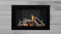 Montigo DelRay 34" Basic Single Sided Direct Vent Square Gas Fireplace 15,000 BTU
