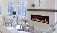 Modern Flames 76" Orion Slim Heliovision Electric Fireplace 5,000 BTU