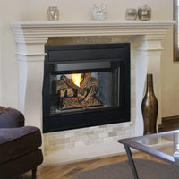 Superior VRT3500 Vent-Free Gas Fireplace – White Stacked Panels 40,000 BTU