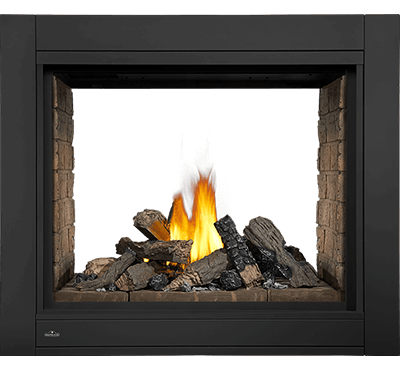 Napoleon Ascent 45" Multi-View Direct Vent See-Thru Gas Fireplace with Logs 30,000 BTU