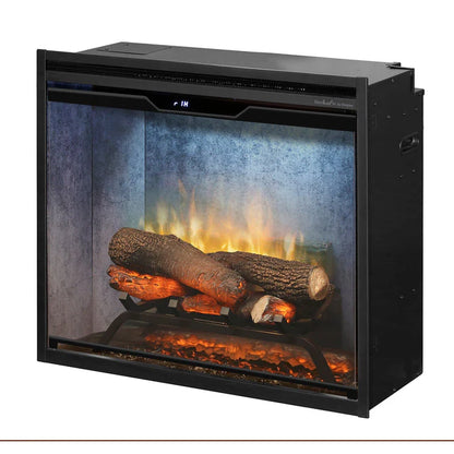 Dimplex Revillusion 42" Built-in Electric Firebox With Glass Pane and Plug Kit