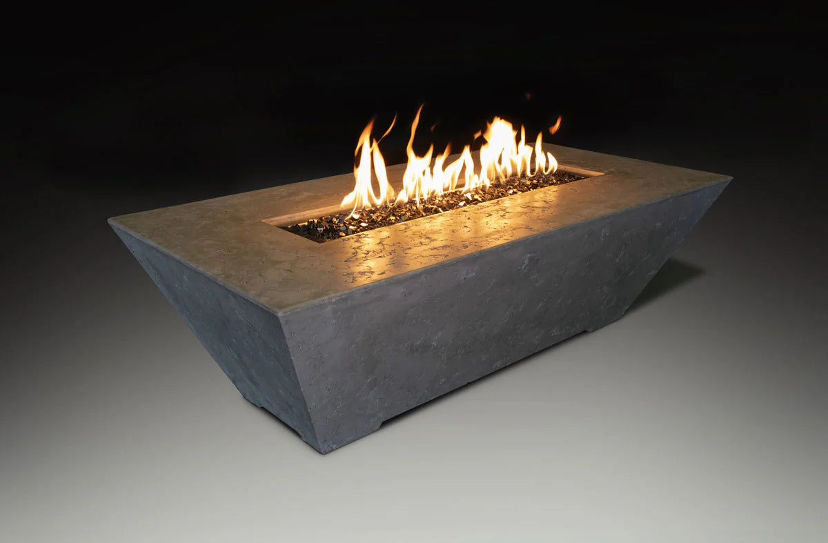 Athena Olympus 72" Rectangular Linear Gas Fire Pit Table 65,000 BTU