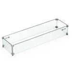 Athena Olympus 72" Rectangular Linear Gas Fire Pit Table 65,000 BTU