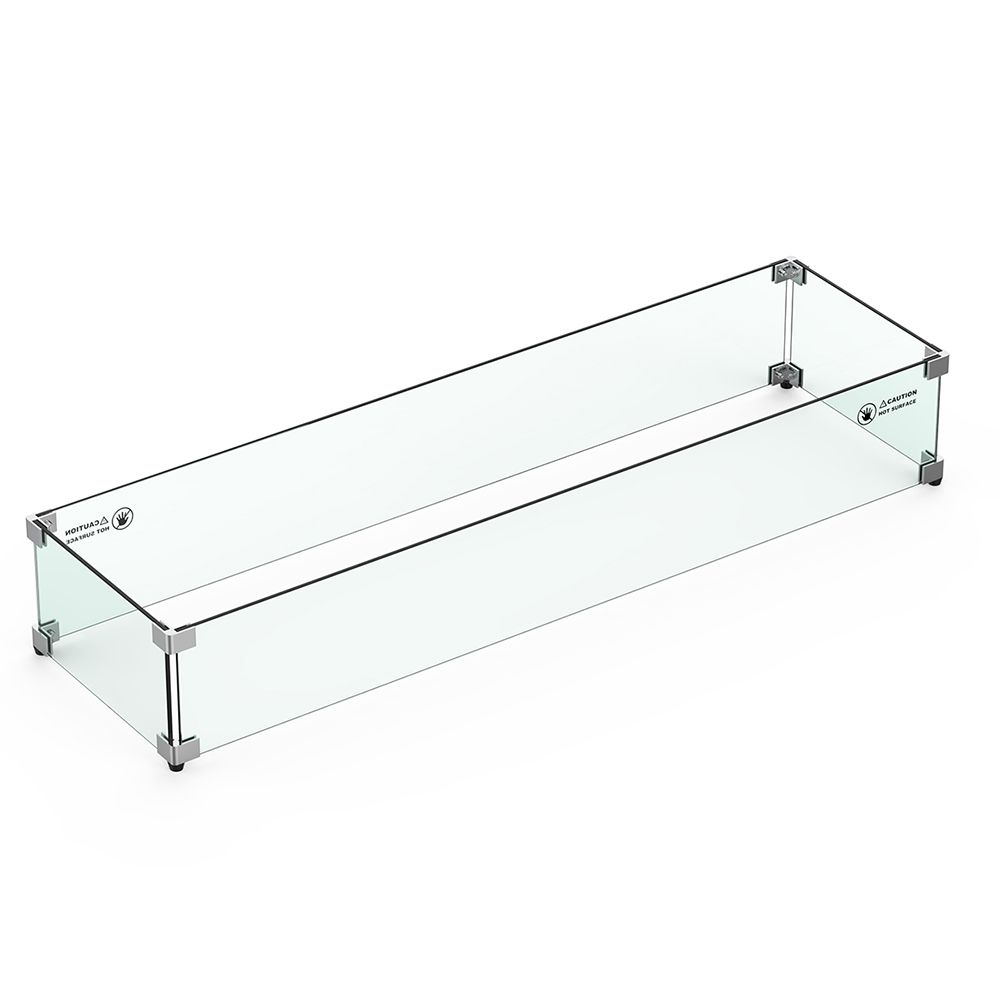 Athena Olympus 72" Rectangular Linear Gas Fire Pit Table 65,000 BTU