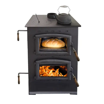 Buck Stove Homesteader 27" Wood Burning Cook Stove and Baking Oven 28,900 BTU