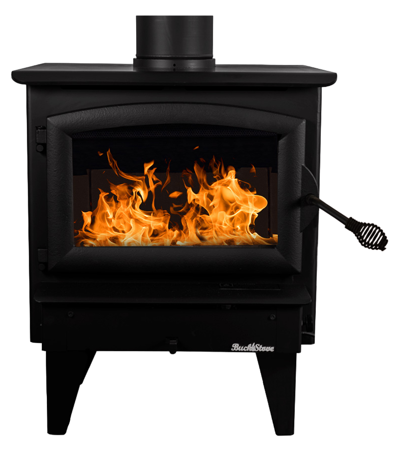 Buck Stove 22" Model 21 Non-Catalytic Wood Burning Stove with Door 28,900 BTU