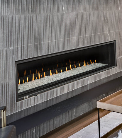 Montigo DelRay 72" Basic Single-Sided Direct Vent Linear Gas Fireplace 35,500 BTU