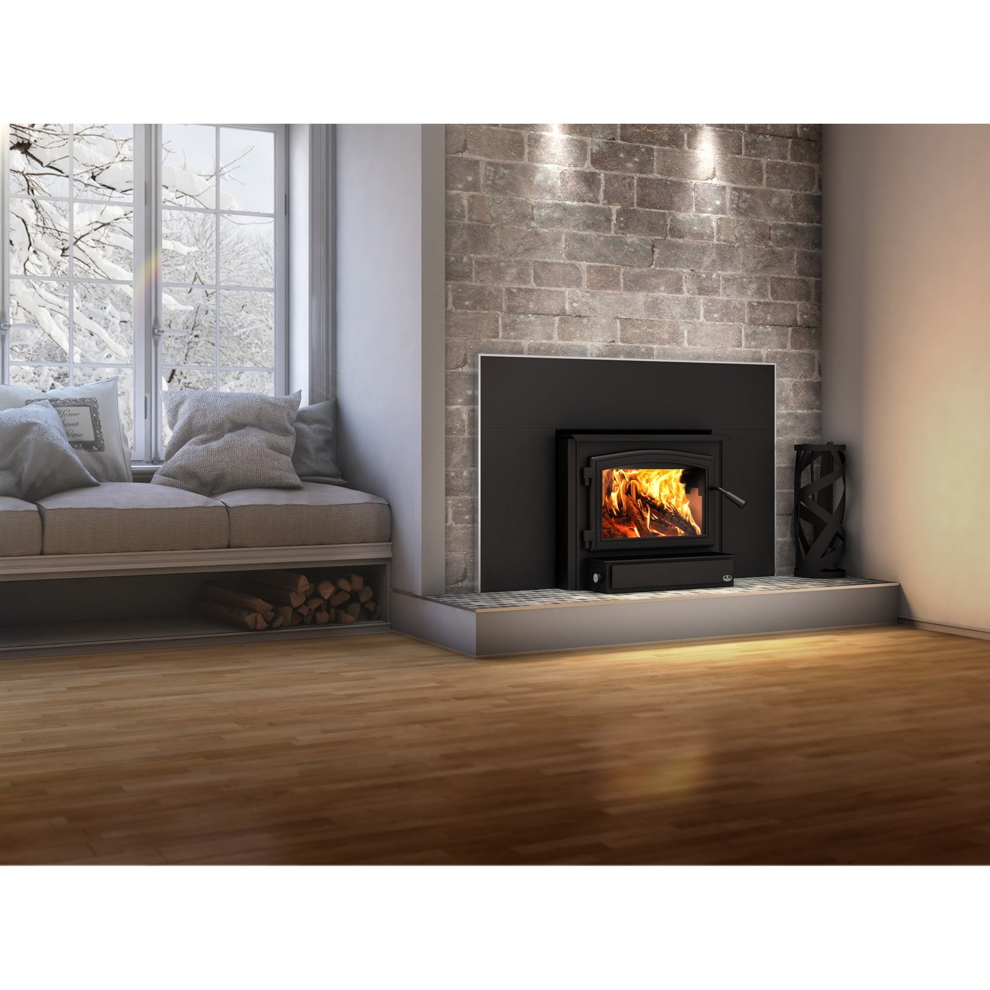 Osburn 2000 Wood Burning 28" Insert with Heat Blower 75,000 BTU